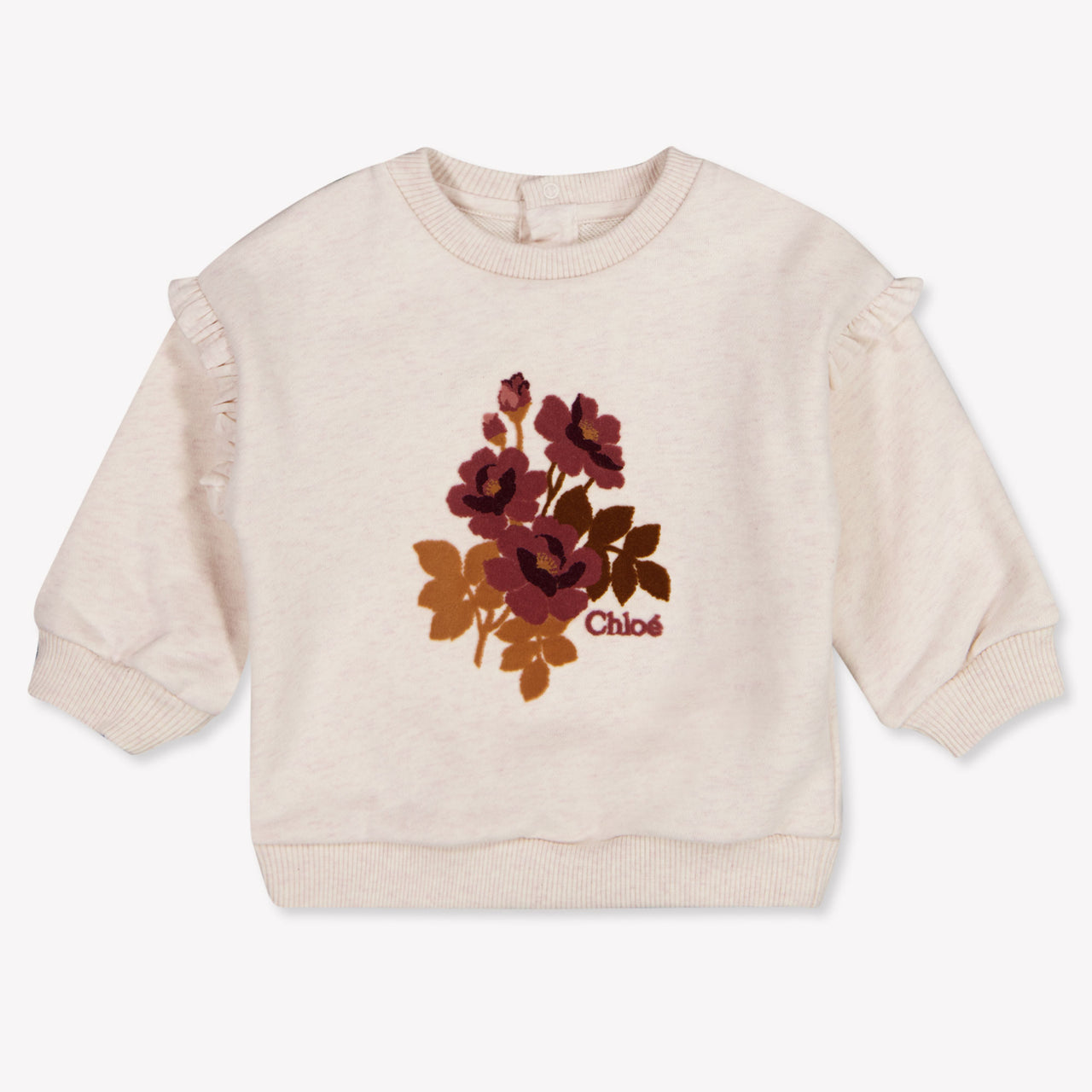 Chloe Baby Girls Sweater In Light Beige