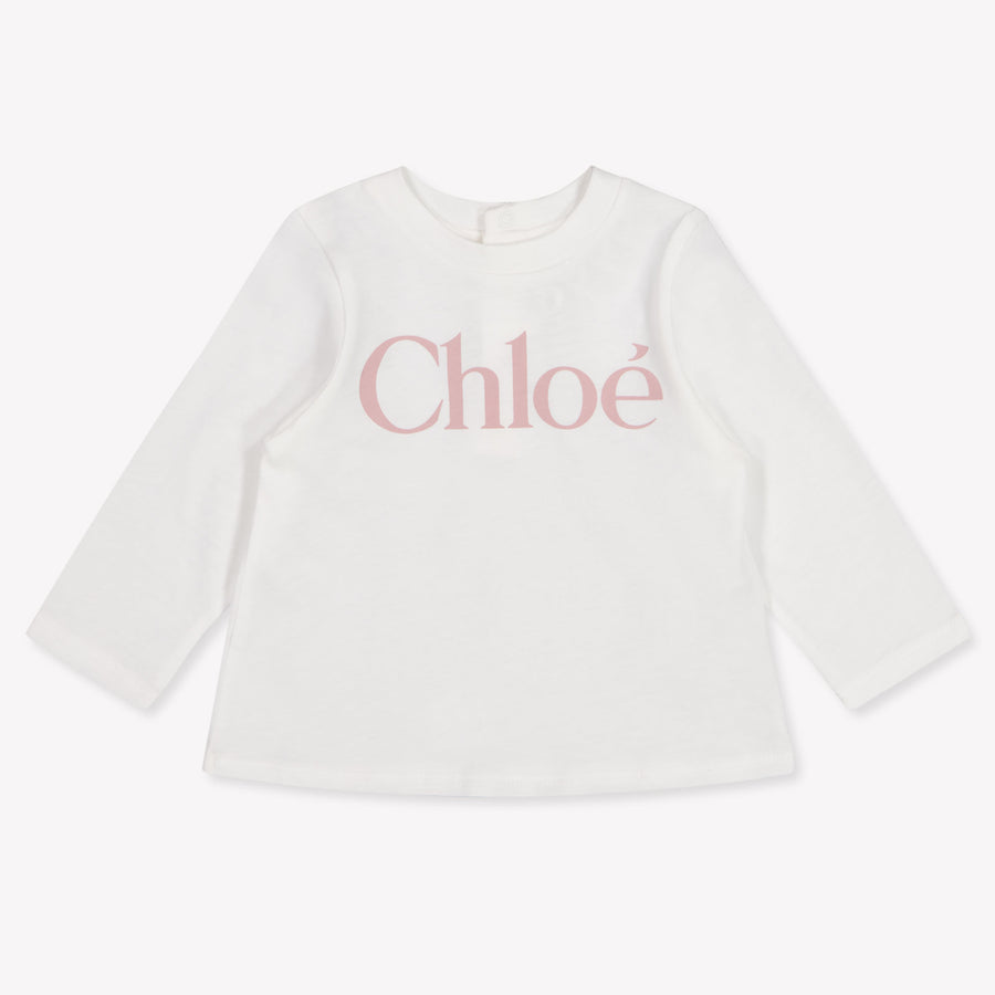 Chloe Baby Meisjes T-Shirt In Wit