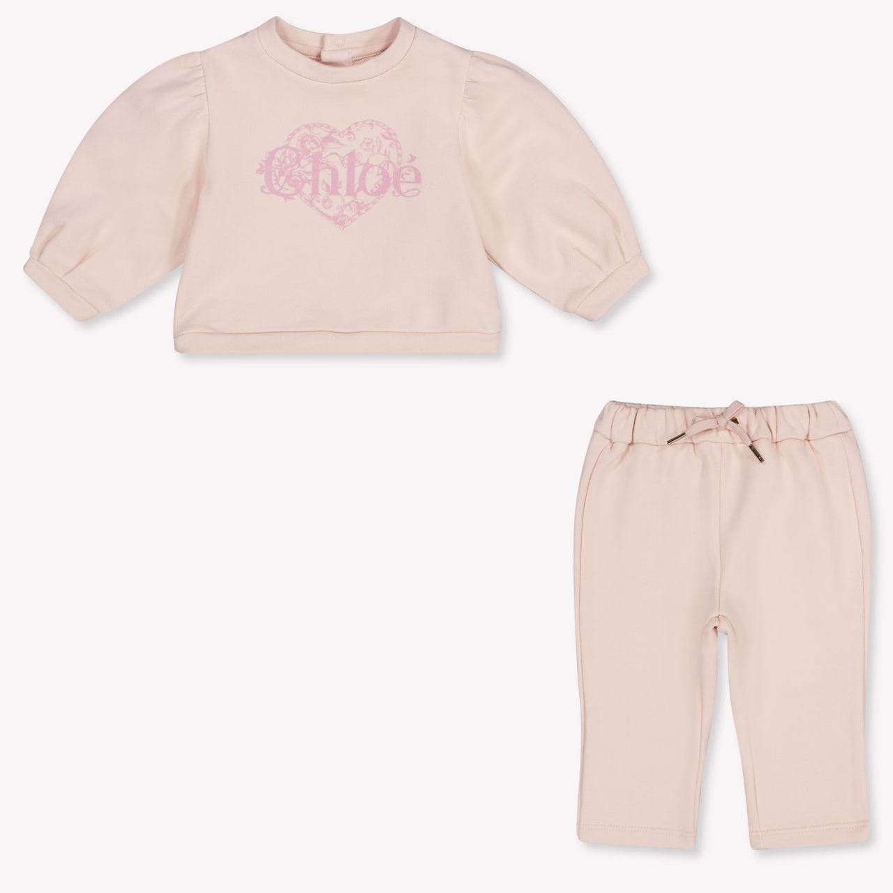 Chloe Baby Girls Jogging suit In Light Pink