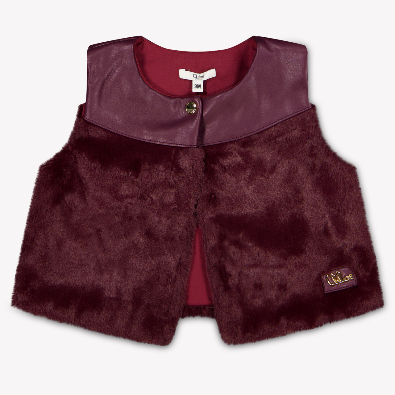 Chloe Baby Girls Bodywarmer In Bordeaux