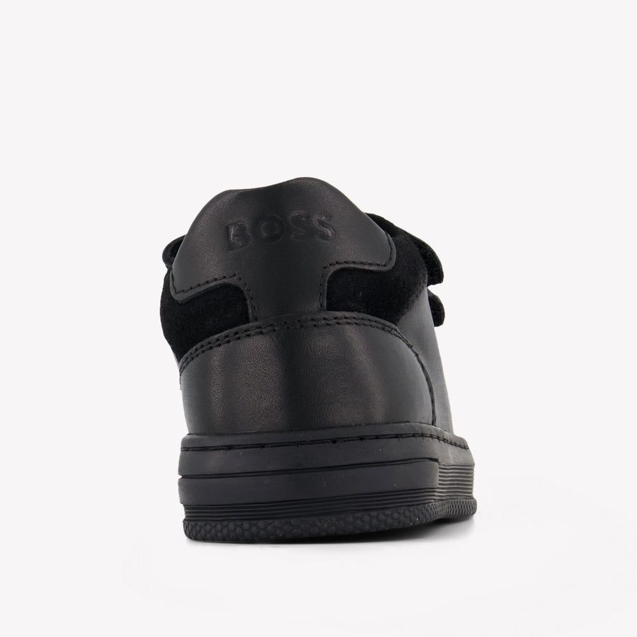 Boss Kinder Jongens Sneakers In Zwart