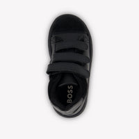Boss Kinder Jongens Sneakers In Zwart