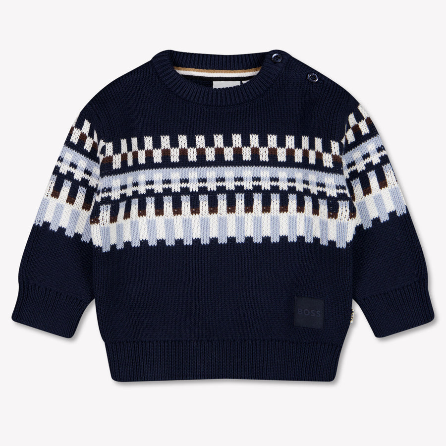 Boss Baby Boys Sweater In Navy