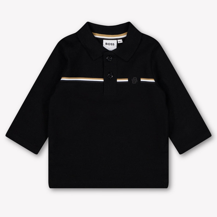 Boss Baby Boys Polo Shirt in Black