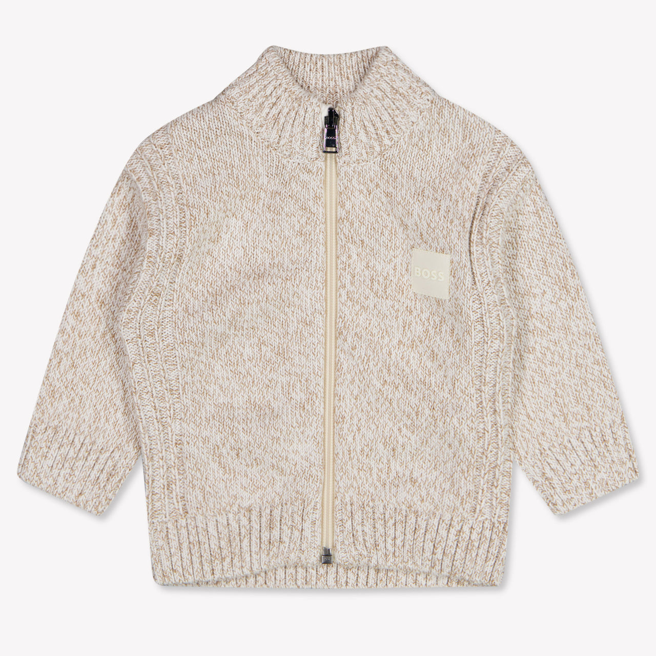 Boss Baby Boys Cardigan In Light Beige