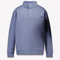 Boss Kids Boys Sweater In Light Blue