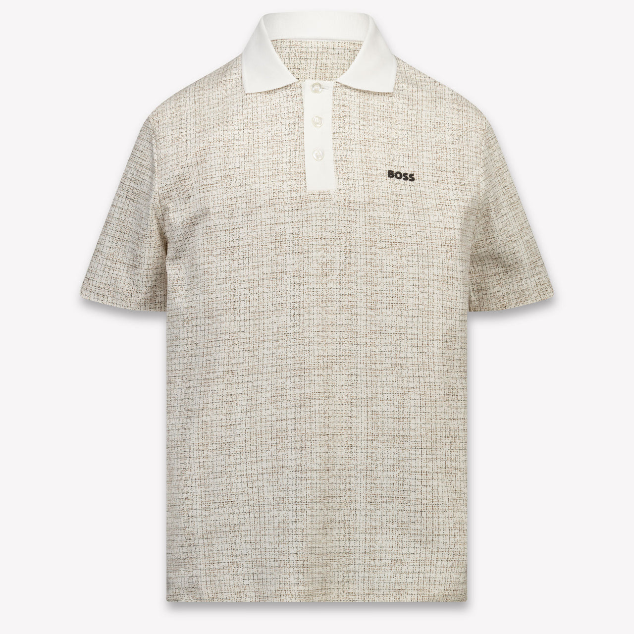 Boss Kids Boys Polo In Light Beige
