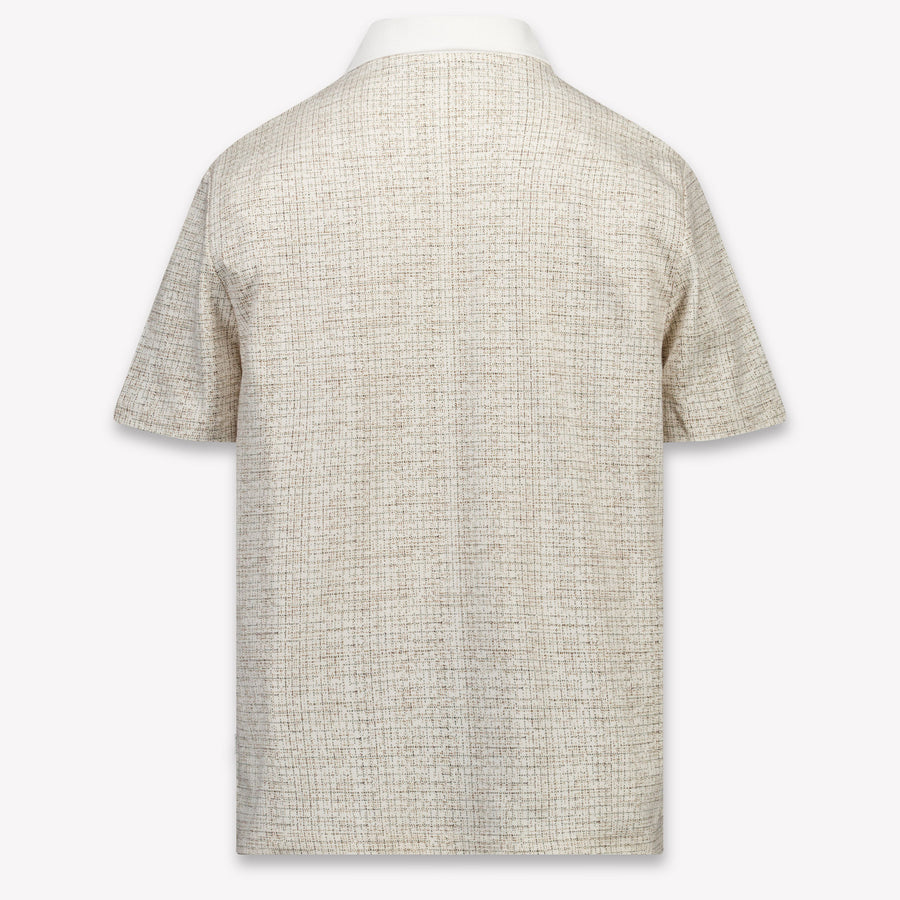 Boss Kids Boys Polo In Light Beige