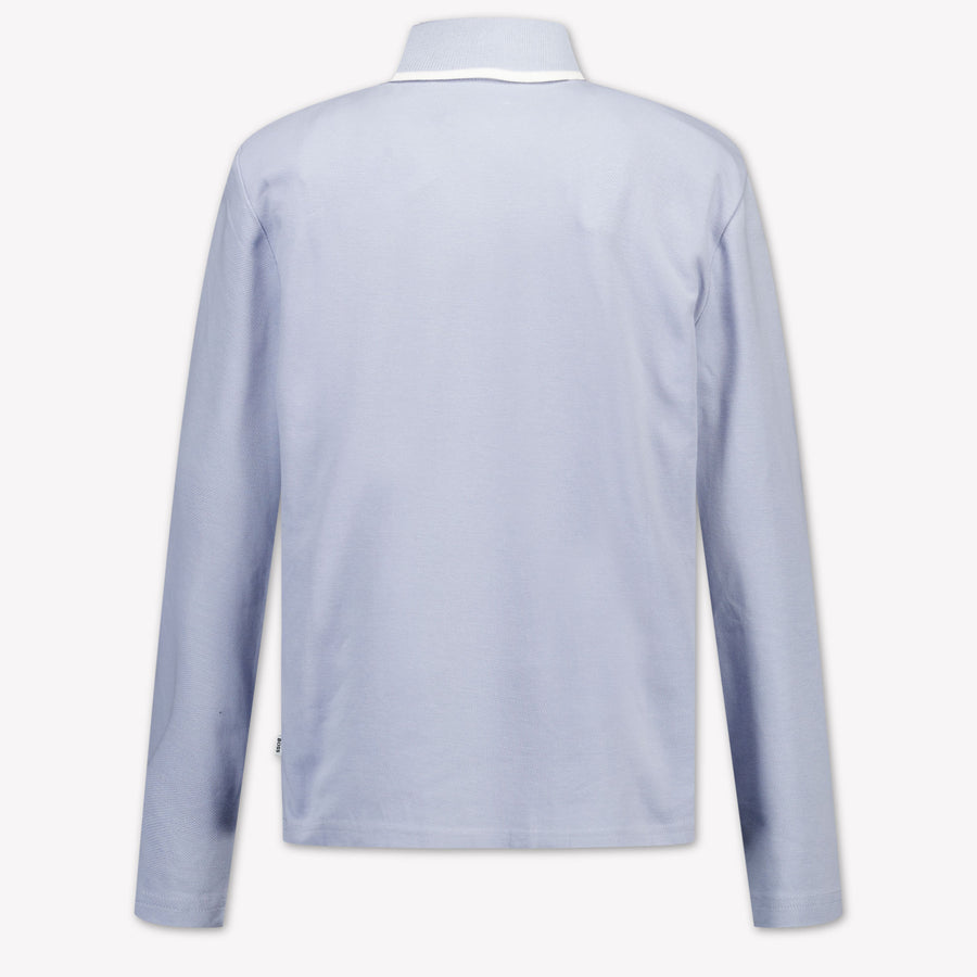 Boss Kinder Jongens Polo In Licht Blauw