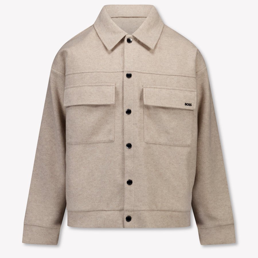 Boss Kinder Jongens Vest In Beige