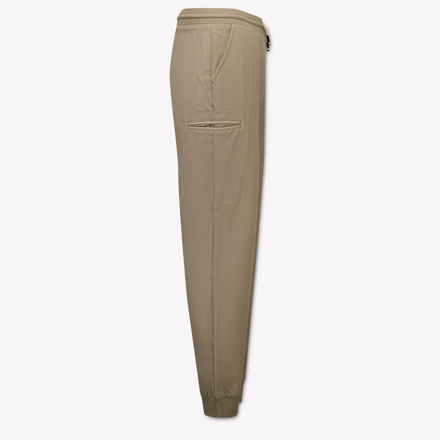 Boss Kids Boys Pants In Taupe