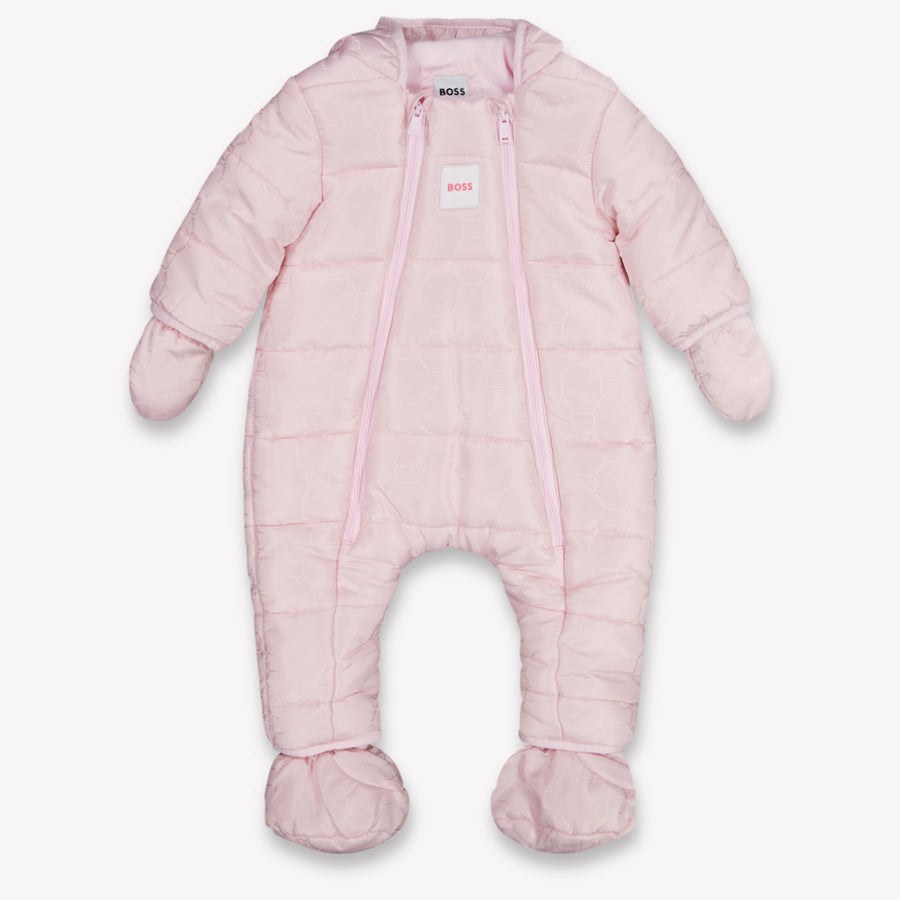Boss Baby Girls Ski Suits In Light Pink