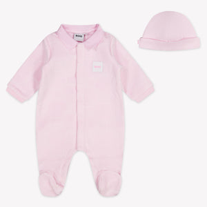 Boss Baby Girls Playsuit In Light Pink