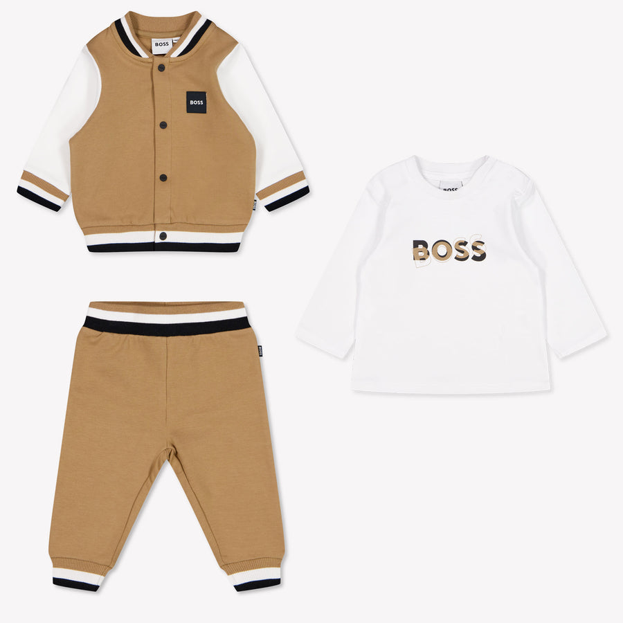 Boss Baby Boys Tracksuit in Camel