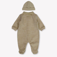 Boss Baby Boys Playsuit In Light Beige