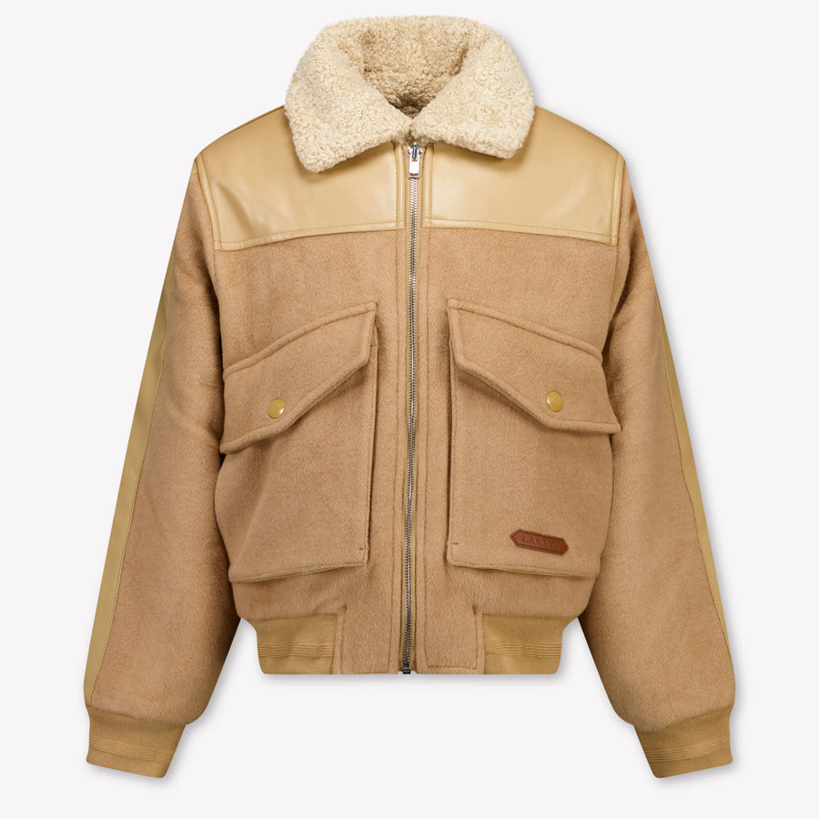 Lanvin Kinder Jongens Winterjas In Beige