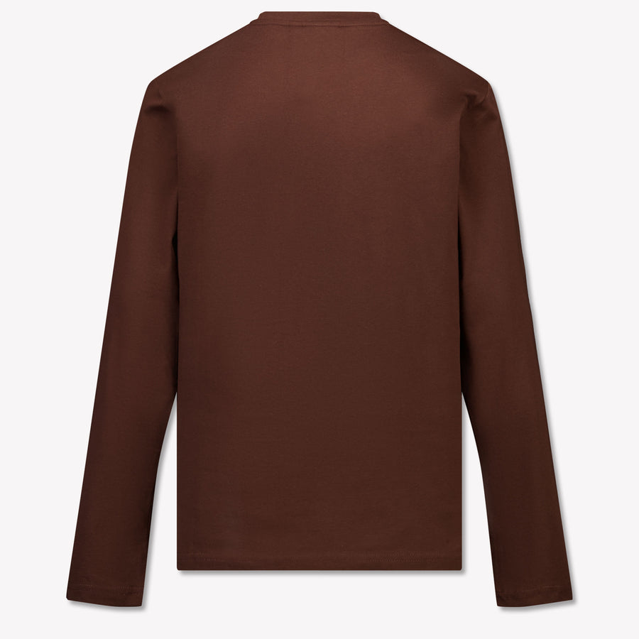 HUGO Kids Boys T-Shirt In Dark Brown