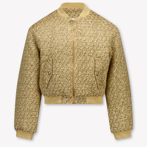 Michael Kors Kids Girls Cardigan In Gold