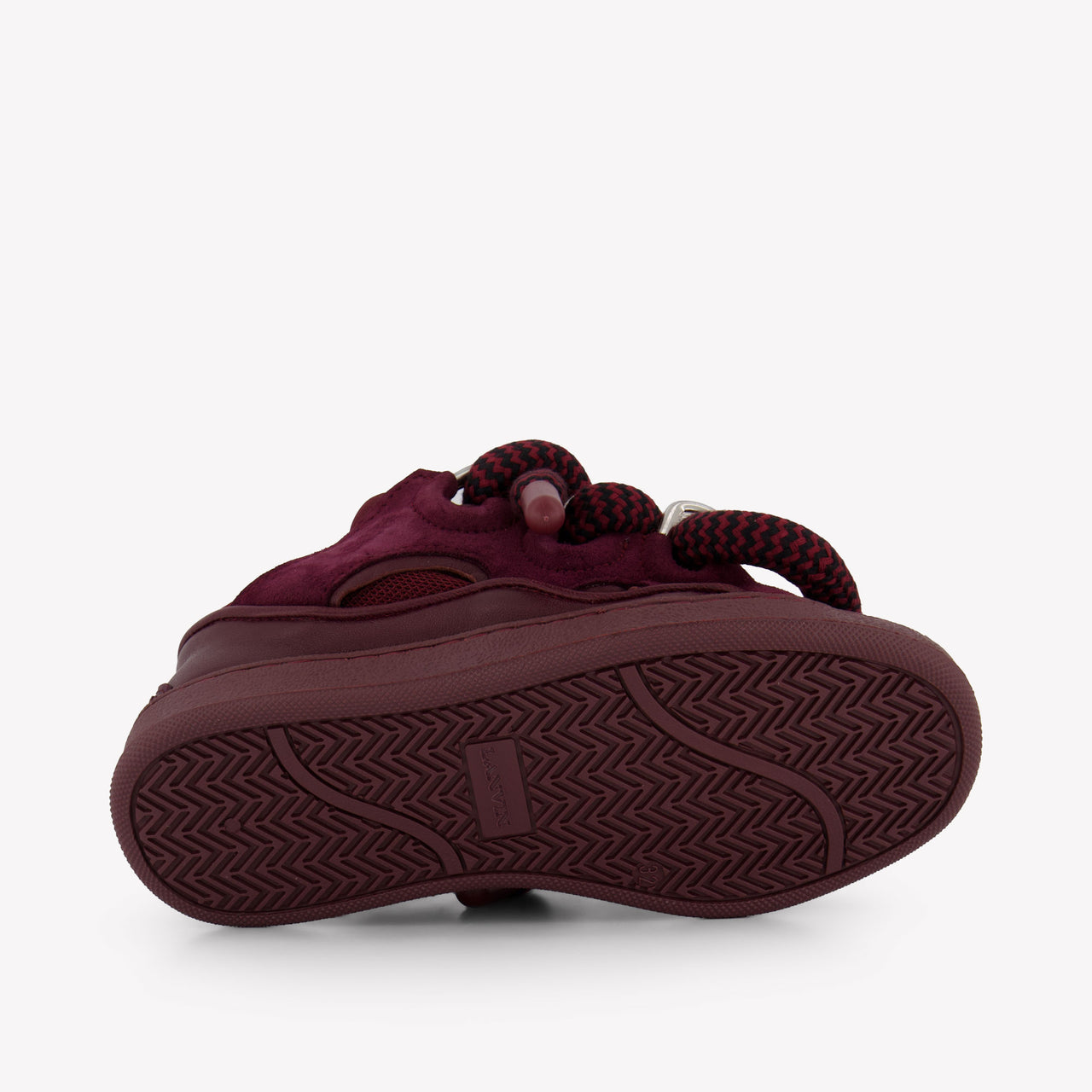 Lanvin Boys Sneakers In Bordeaux