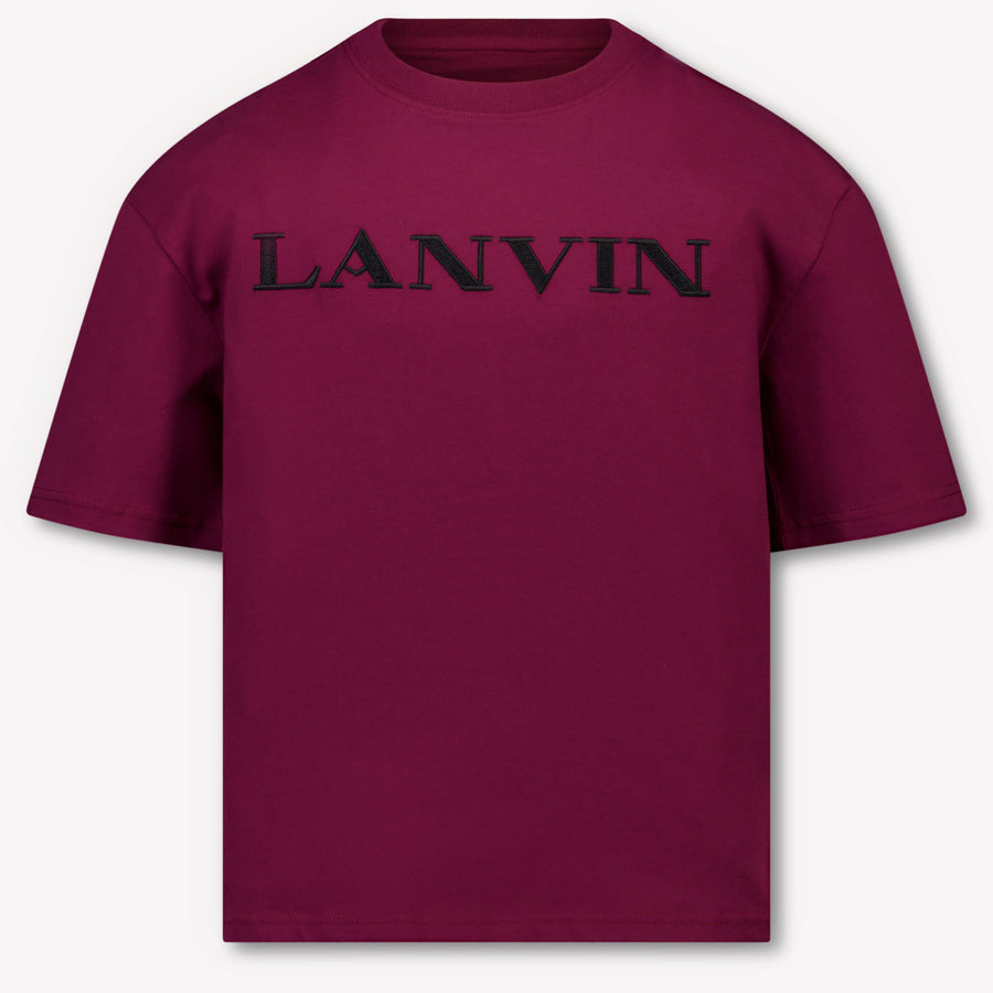 Lanvin Kinder Jongens T-Shirt In Bordeaux