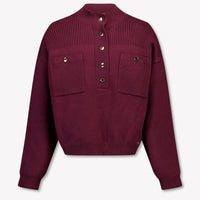 Chloe Kids Girls Sweater In Bordeaux