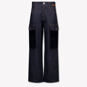 Lanvin Kids Boys Jeans In Dark Blue