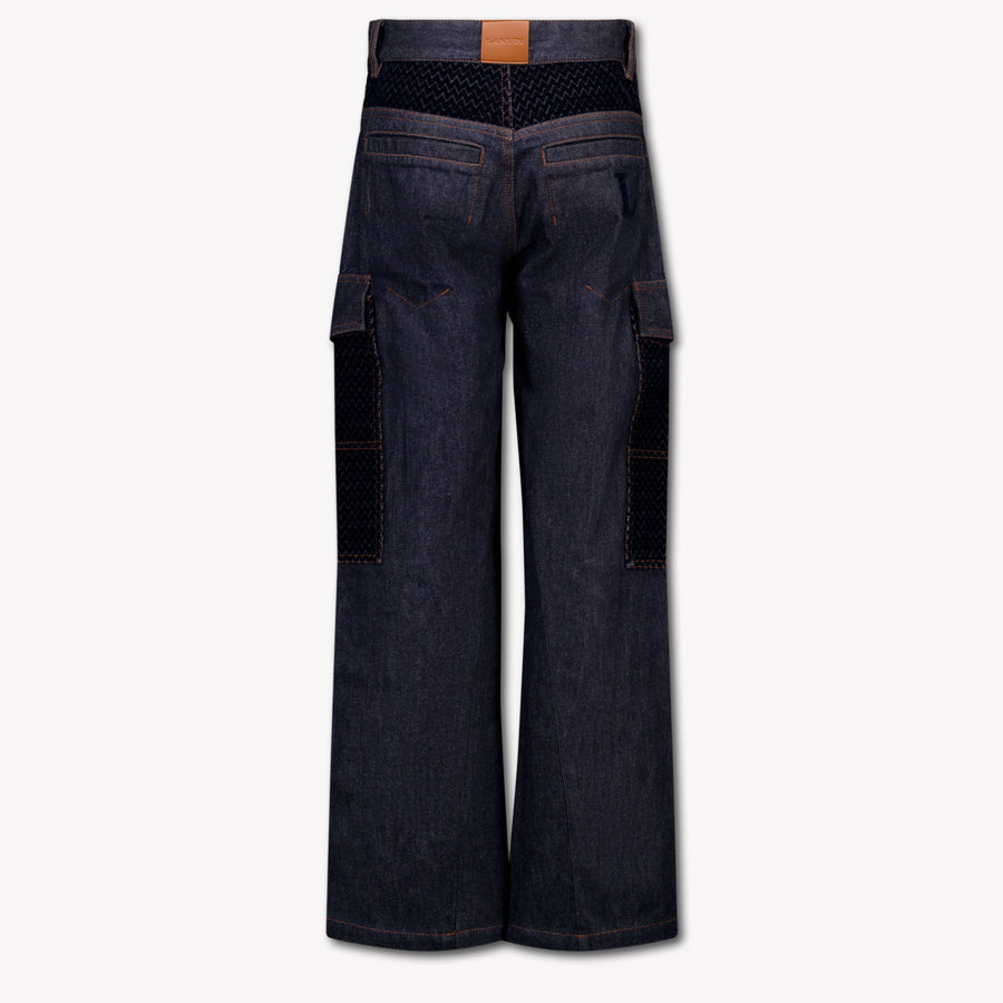 Lanvin Kids Boys Jeans In Dark Blue