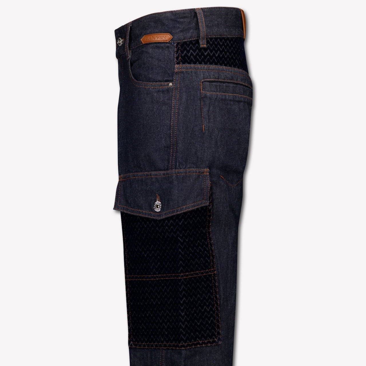 Lanvin Kids Boys Jeans In Dark Blue
