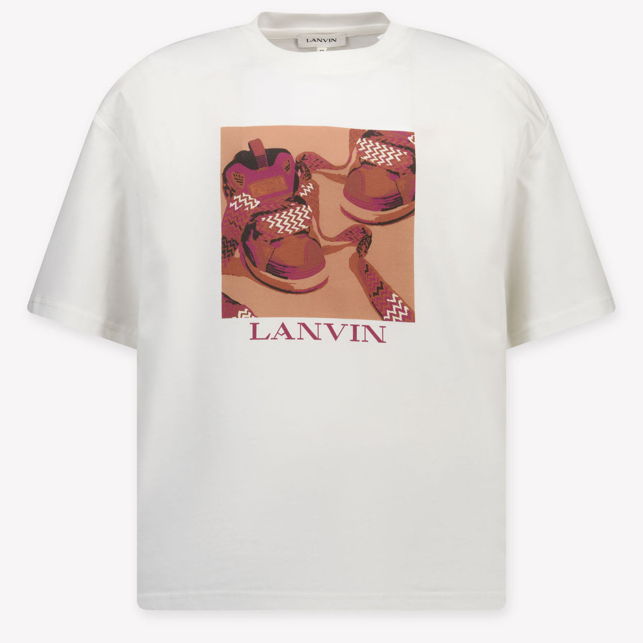Lanvin Kinder Jongens T-Shirt In Off White