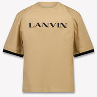 Lanvin Kids Boys T-Shirt In Beige