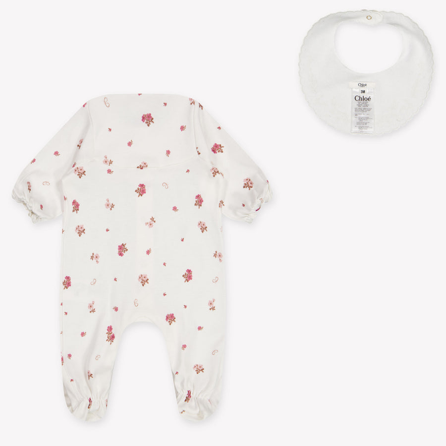 Chloe Baby Girls Romper in White