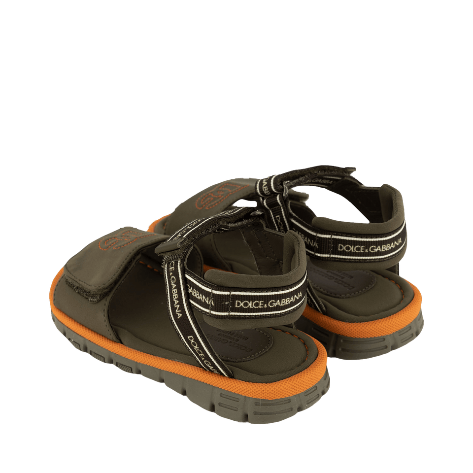 Dolce & Gabbana Kids Unisex sandals Army