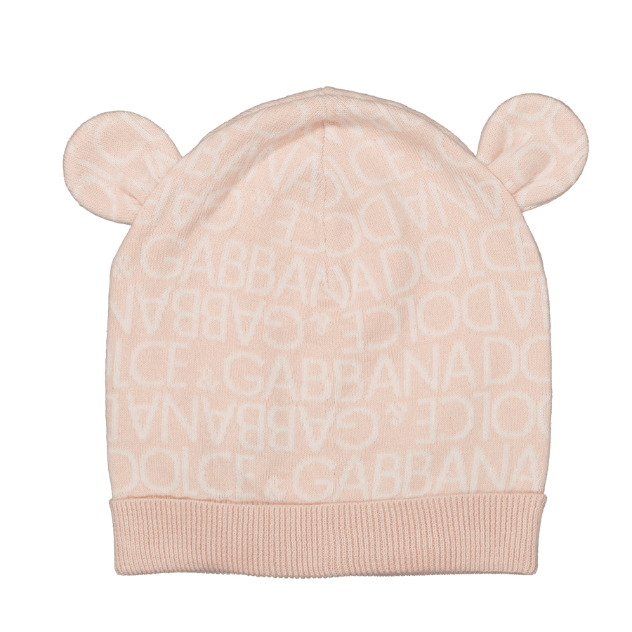 Dolce & Gabbana Baby Girls Beanie Light Pink