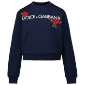Dolce & Gabbana Çocuk Kızları Kazak Donanması