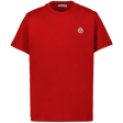 Moncler Kids Unisex T-Shirt Red