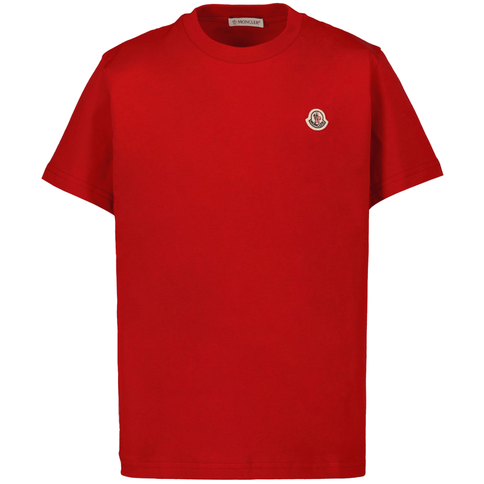 Moncler Kids Unisex T-Shirt Red