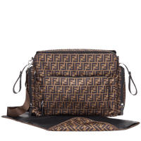 Fendi Baby Unisex Diaper Bag  Brown