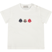 Moncler Bebek Erkekler T-Shirt Beyaz