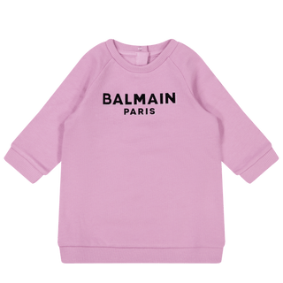 Balmain Baby Unisex Dress Lilac