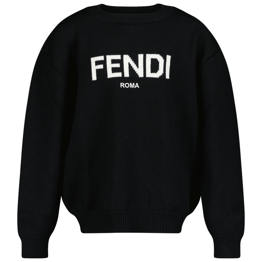 Fendi Unisex Kids Sweater Black