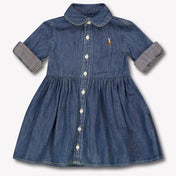 Ralph Lauren Baby Girls Dress In Blue