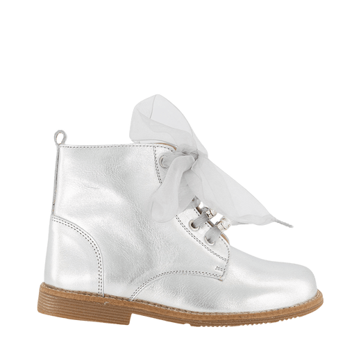 Andanines Kids Girls Boots Silver