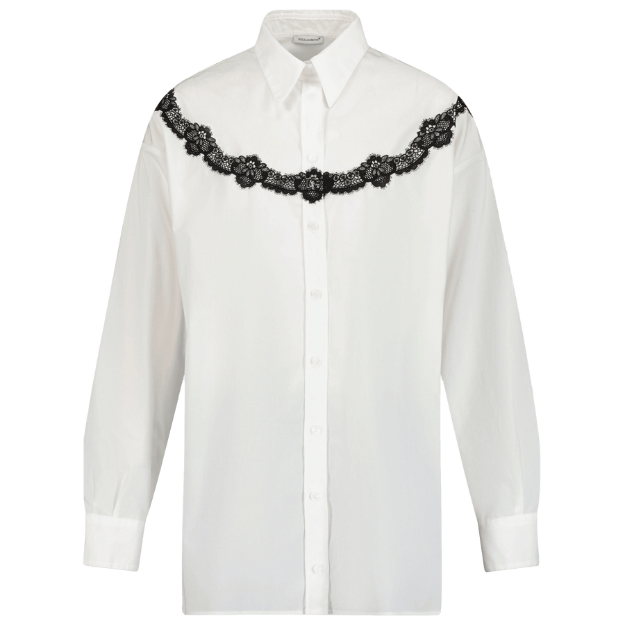 Dolce & Gabbana Kinder Meisjes Blouse Wit