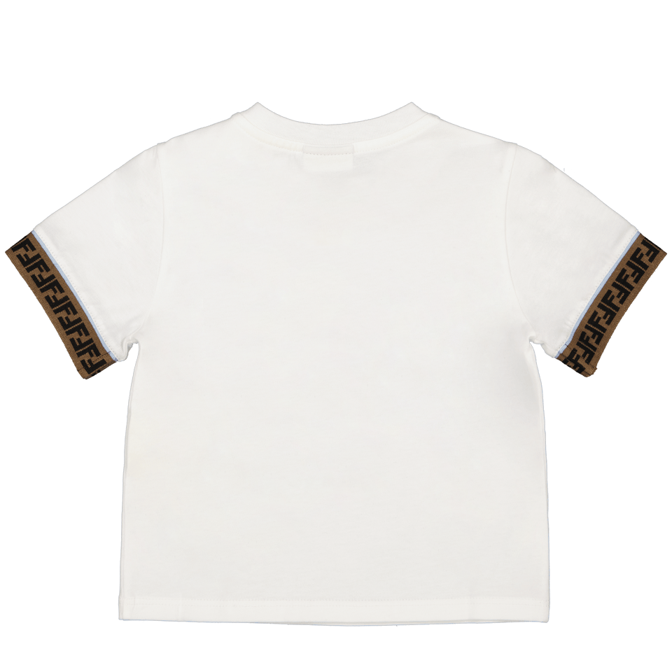 Fendi Baby Unisex T-Shirt Wit