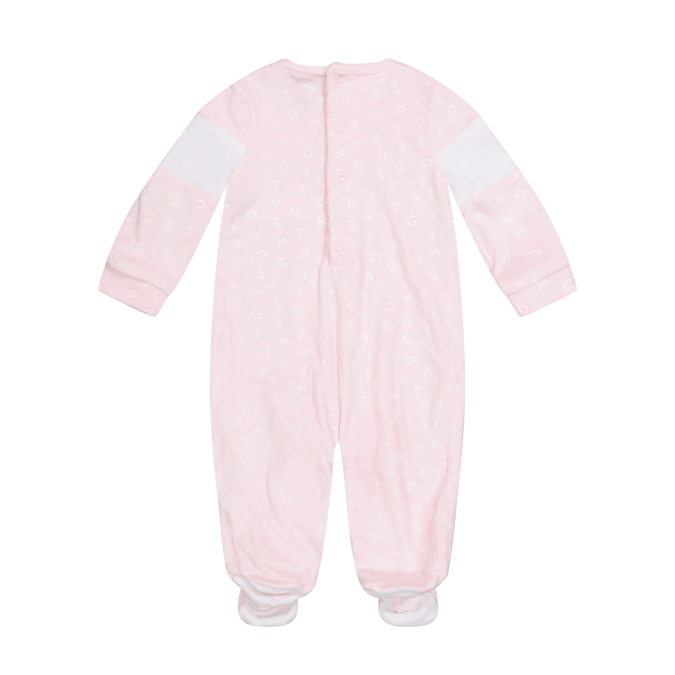 Guess Baby Unisex Bodysuit Light Pink
