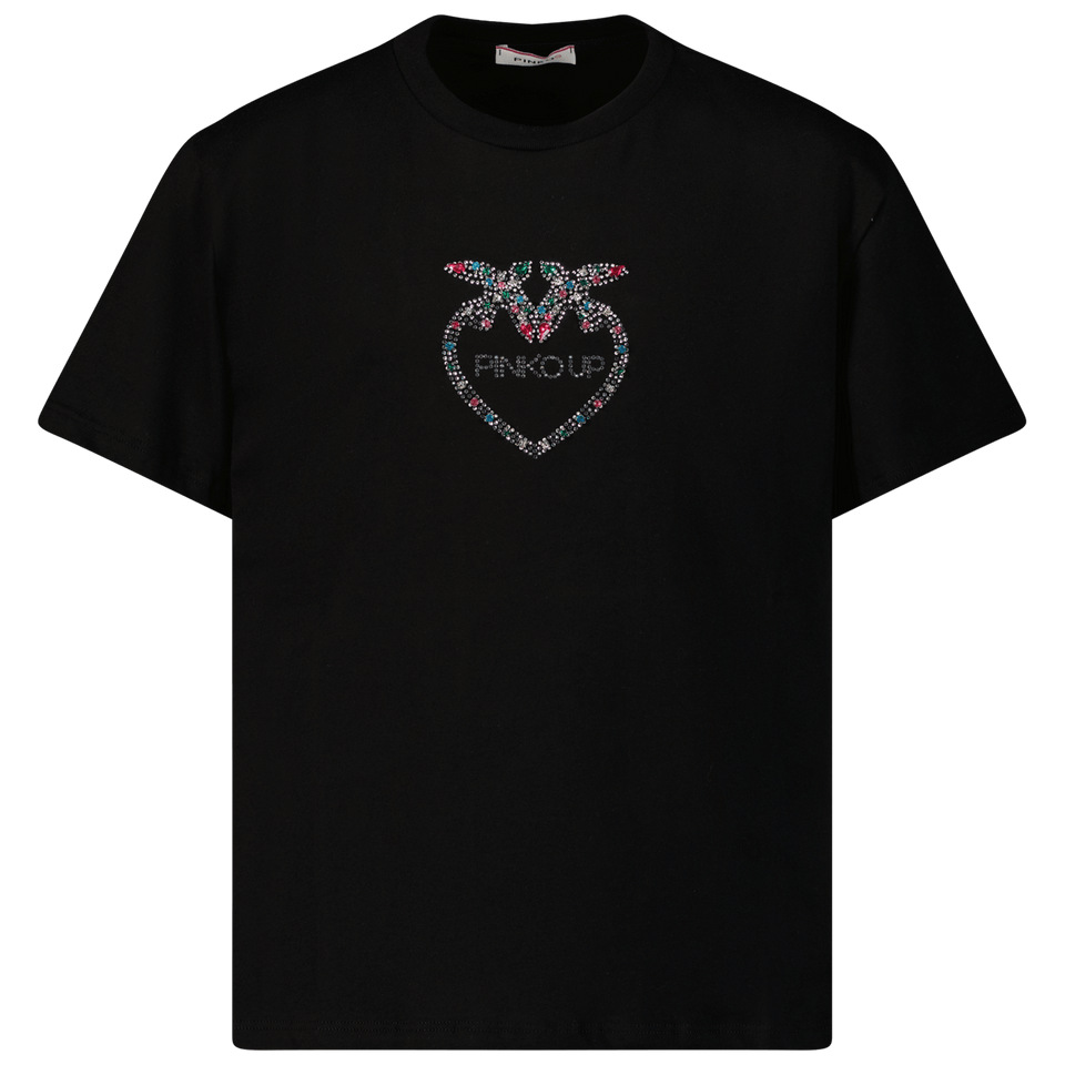 Pinko Kids Girls T-Shirt Black