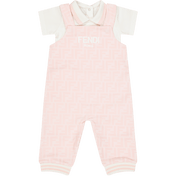 Fendi Baby Meisjes Boxpakje Licht Roze