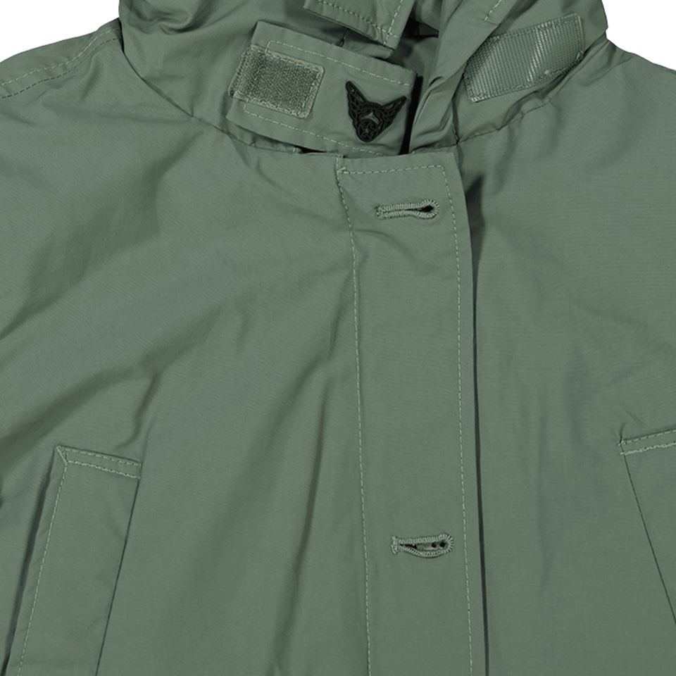 Airforce Kids Girls Coat Olive Green
