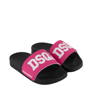 Dsquared2 Kids Unisex Flip-Flops Fuchsia