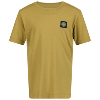 Stone Island Kinder Jongens T-Shirt Camel - Superstellar